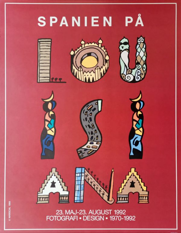 Spanien på Louisiana - Fotografi og design 1970-92 - original plakat fra Louisiana 1992