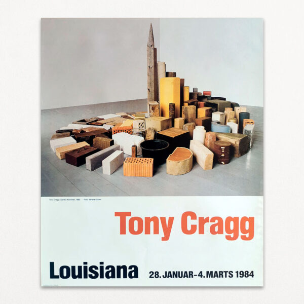 Original plakat fra Louisiana fra udstilling med værker af Tony Cragg