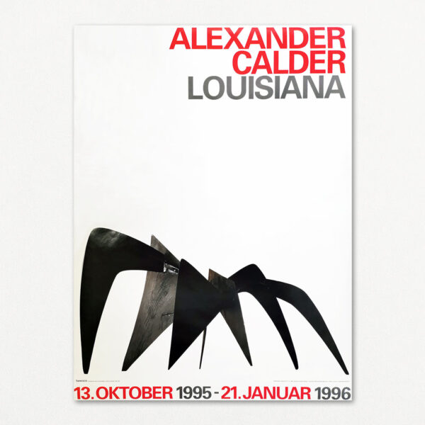 Alexander Calder. Original udstillingsplakat fra Louisiana 1995-96.