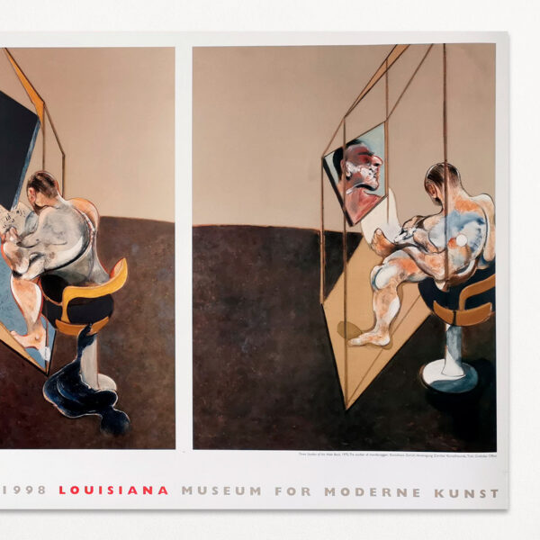 Francis Bacon: Three Studies of the Male Back (1970). Original udstillingsplakat fra Louisiana 1998.