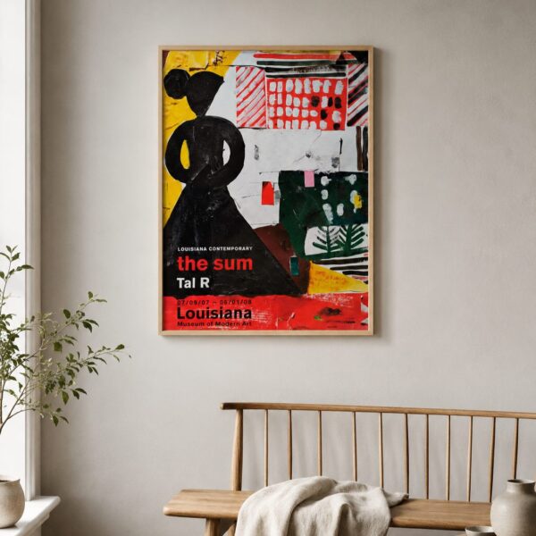 Tal R Leth Tal R - The Sum - Louisiana 2007 (62x85 cm) - Litografier.dk