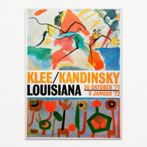 Klee/Kandinsky. Original plakat fra udstilling på Louisiana 1971.